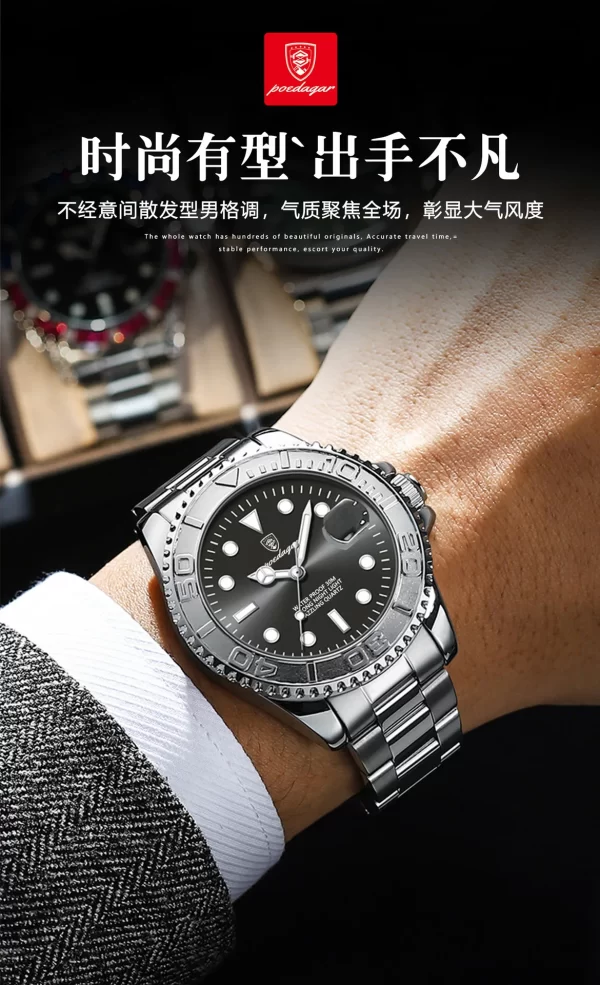 New Fashion Luxury Men Wristwatch Waterproof Luminous